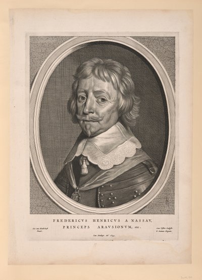 Frederik Henrik, prins af Oranien, fra Ni portrætter af Cornelis Visscher