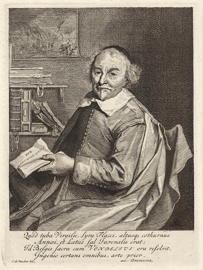 Joost van den Vondel, pub. 1657 af Cornelis Visscher