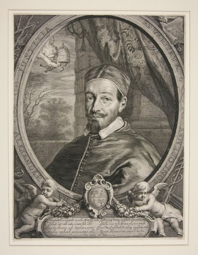 Pave Alexander VII, Fabio Chigi (1599-1667) af Cornelis Visscher