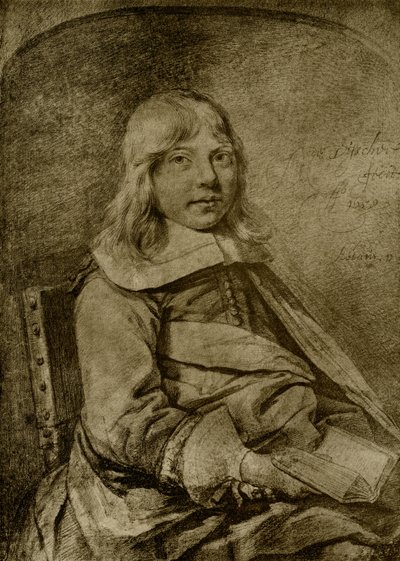 Portræt af en elleve år gammel dreng af Cornelis Visscher