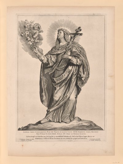 Sankt Liduina, fra Helgener i det nordlige og sydlige Holland af Cornelis Visscher