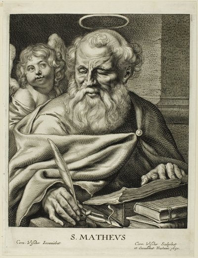Sankt Matthæus af Cornelis Visscher
