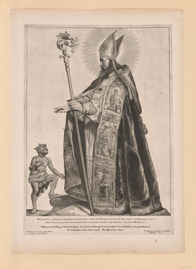 Sankt Swithbert, fra Helgener i det nordlige og sydlige Holland af Cornelis Visscher