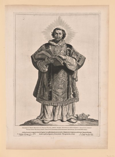 Sankt Werenfridus, fra Helgener i det nordlige og sydlige Holland af Cornelis Visscher