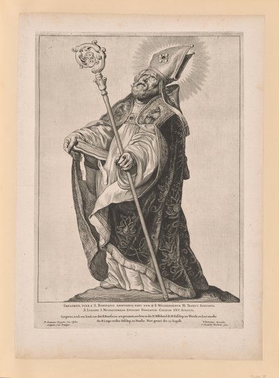 Sankt Willebrord, fra Helgener i det nordlige og sydlige Holland af Cornelis Visscher