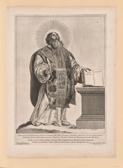 Sankt Wulfram, fra Helgener i det nordlige og sydlige Holland af Cornelis Visscher