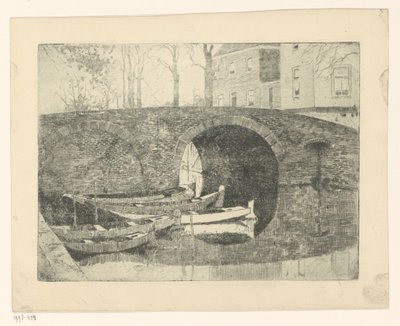 Bro over en kanal af Cornelis Vreedenburgh