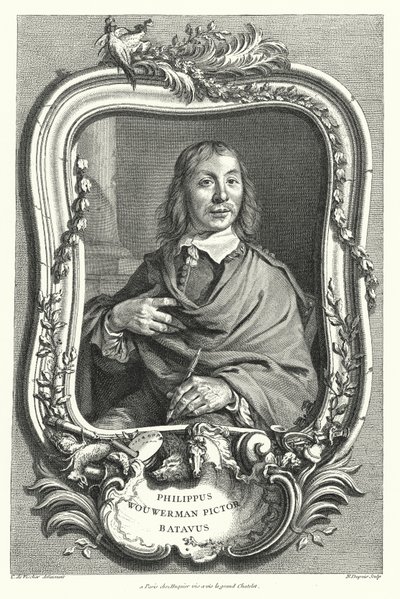 Philips Wouwerman, hollandsk maler af Cornelis after Visscher