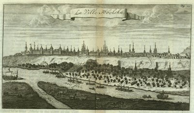Tobolsk Fra: Rejser til Muscovy, 1711 af Cornelis de Bruijn