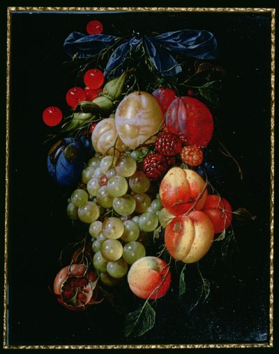 En krans af frugt af Cornelis de Heem