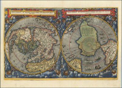 Hemispheriu ab Aequinoctiali Linea, ad Circulu Poli Arctici, 1593 af Cornelis de Jode