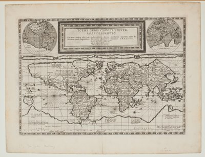 Verdens kognitive universelle beskrivelse, Antwerpen, 1593 af Cornelis de Jode