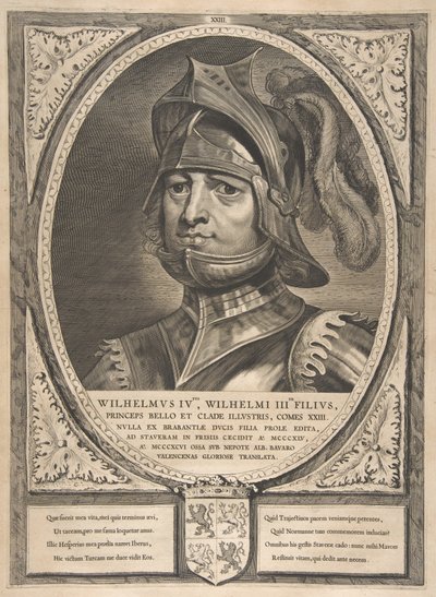 Vilhelm IV fra serien Grever og grevinder af Holland, Zeeland og Vest-Frisia, 1650. af Cornelis de Visscher