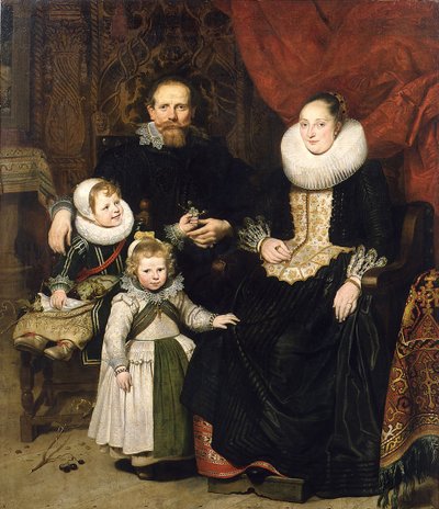 Selvportræt med familien, 1621. af Cornelis de Vos