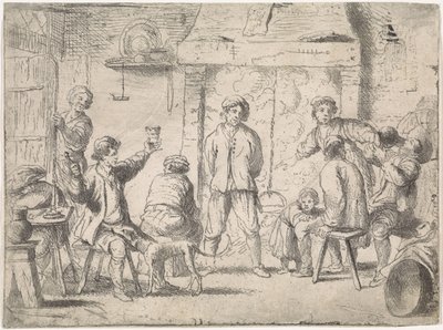 Bønder i en kro Genrescener (serietitel) af Cornelis de Wael
