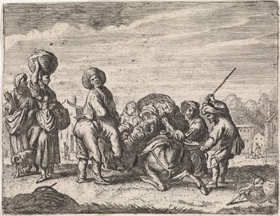 Det bragende æsel Genrescener (serietitel) af Cornelis de Wael