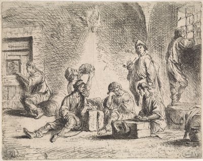 Fanger i fangekælder Genrescener (serietitel) af Cornelis de Wael