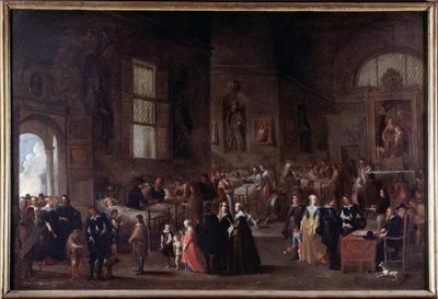 Barmhjertighedsgerninger: at besøge de syge af Cornelis de Wael