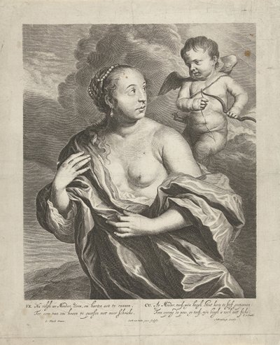 Venus i Amor af Cornelis van Dalen (II)