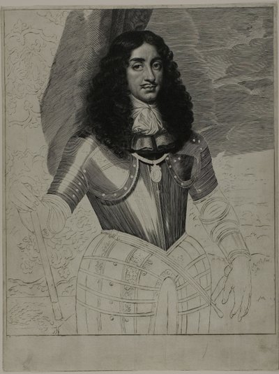 Charles II, konge af England af Cornelis van Dalen II