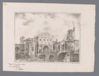 Catharijnepoort i Utrecht Billeder af ansigter i eller nær Utrecht (serietitel) af Cornelis van Hardenbergh