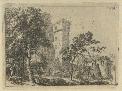 Ruinerne af Duurstede Slot af Cornelis van Hardenbergh