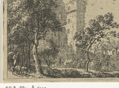 Ruinerne af slottet de Haar af Cornelis van Hardenbergh