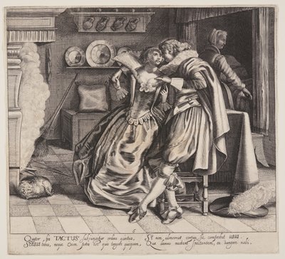 Tactus (berøring), fra De fem sanser af Cornelis van Kittensteyn