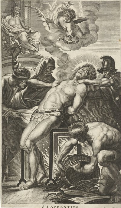 Sankt Laurentius martyrium af Cornelis van Merlen
