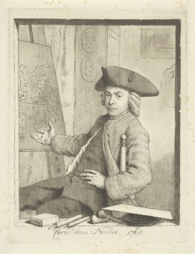 Selvportræt af Cornelis van Noorde af Cornelis van Noorde
