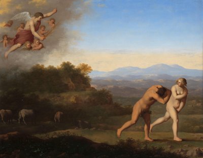 Uddrivelsen fra Paradis Uddrivelsen fra paradis (1. Mosebog 3:23-24) af Cornelis van Poelenburch