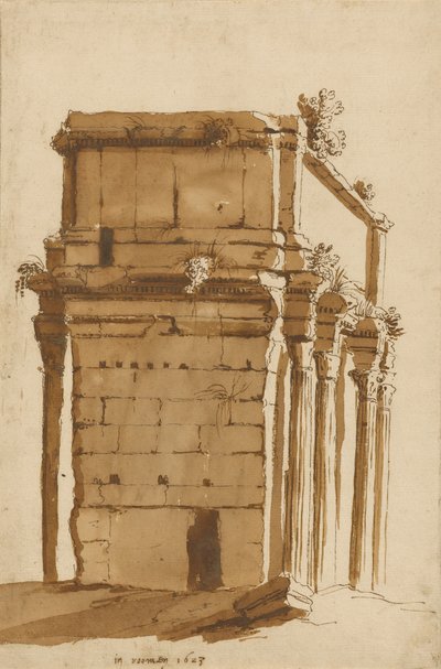 Buen af Septimius Severus, Rom af Cornelis van Poelenburgh