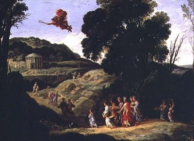 Bacchanal af Cornelis van Poelenburgh or Poelenburch