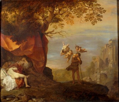 Cymon og Iphigenia, 1630-1640 af Cornelis van Poelenburgh or Poelenburch