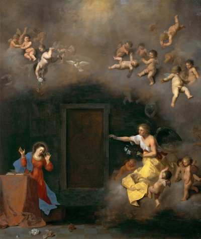 Bebudelsen, af Poelenburgh, Cornelis, van (1594/95-1667). Olie på kobber, ca. 1635. Mål: 48x41 cm. Kunsthistorisk museum, Wien af Cornelis van Poelenburgh or Poelenburch
