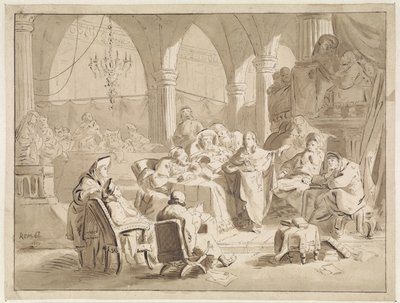 Kristus i en alder af tolv i templet af Cornelis van der Griendt