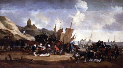 Fiskemarkedet af Cornelius Hubert Van Meurs