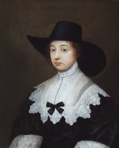 Portræt af Dorothy Sydney, grevinde af Leicester (oliemaleri) af Cornelius I Johnson
