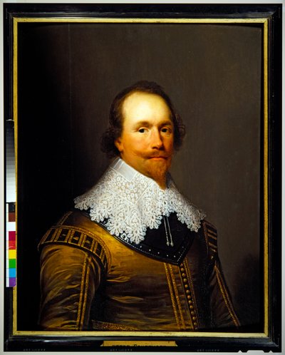 Portræt af Peter Courthope af Cornelius I Johnson