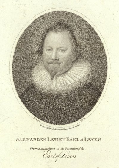 Portræt af Alexander Leslie, jarl af Leven af Cornelius Janssen van Ceulen