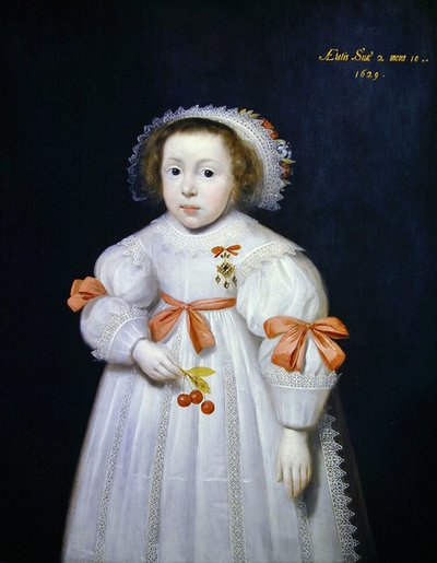 Portræt af en ung pige af Cornelius Janssen van Ceulen