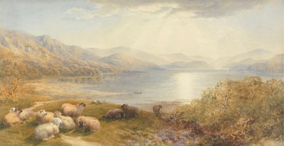 Scene på Mawddach, nær Barmouth af Cornelius Pearson