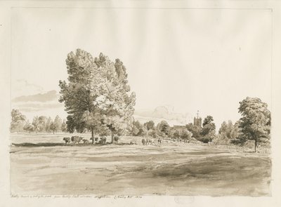 Betley Church: pen og sepia tegning, oktober 1820 (tegning) af Cornelius Varley