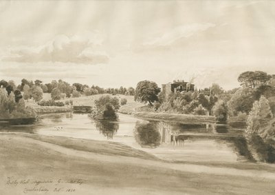Betley Hall: sepia wash drawing, Oct 1820dani af Cornelius Varley