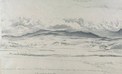 Bjergpanorama i Wales, Cader Idris af Cornelius Varley