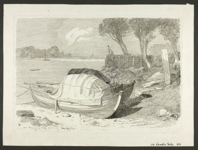 Shored Både af Cornelius Varley
