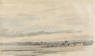 Udsigt i Suffolk af Cornelius Varley