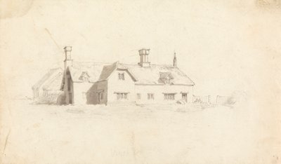 Udsigt over et hus af Cornelius Varley