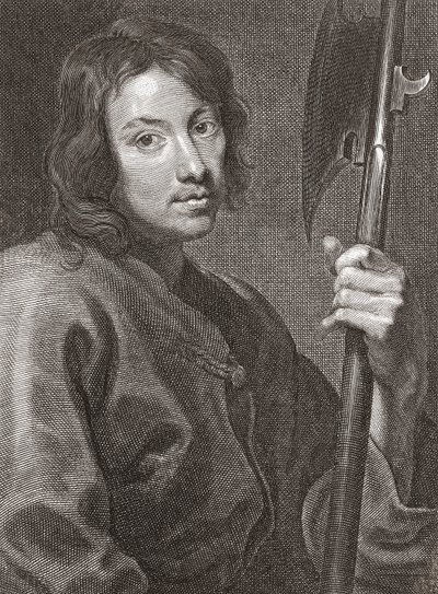 Sankt Matthæus eller Apostlen Matthæus. Portræt. af Cornelius van Caukercken