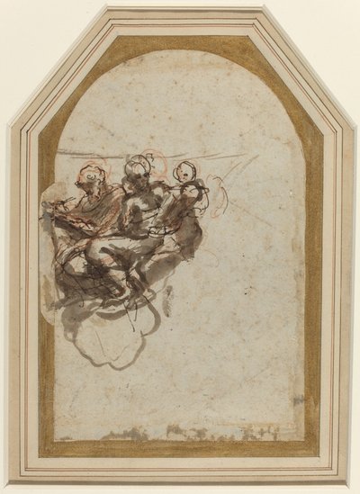 Sankt Mattæus og Sankt Hieronymus [verso] af Correggio